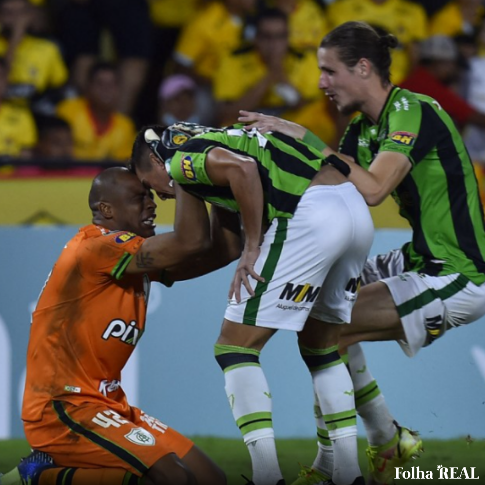 Herói do América, Wellington Paulista celebra classificação na